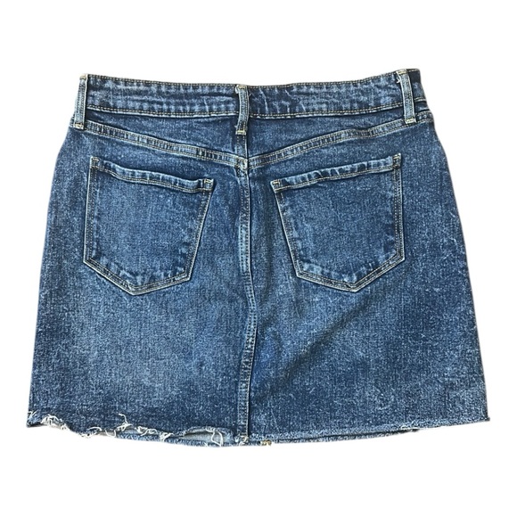 Old Navy Women’s High-Rise Secret Smooth Pockets Cotton Denim Mini Skirt - Picture 2 of 8
